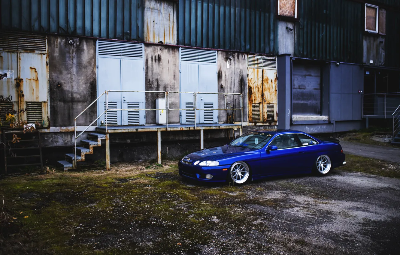 Фото обои Lexus, Blue, Side, Stance, SC400, Lexus SC400