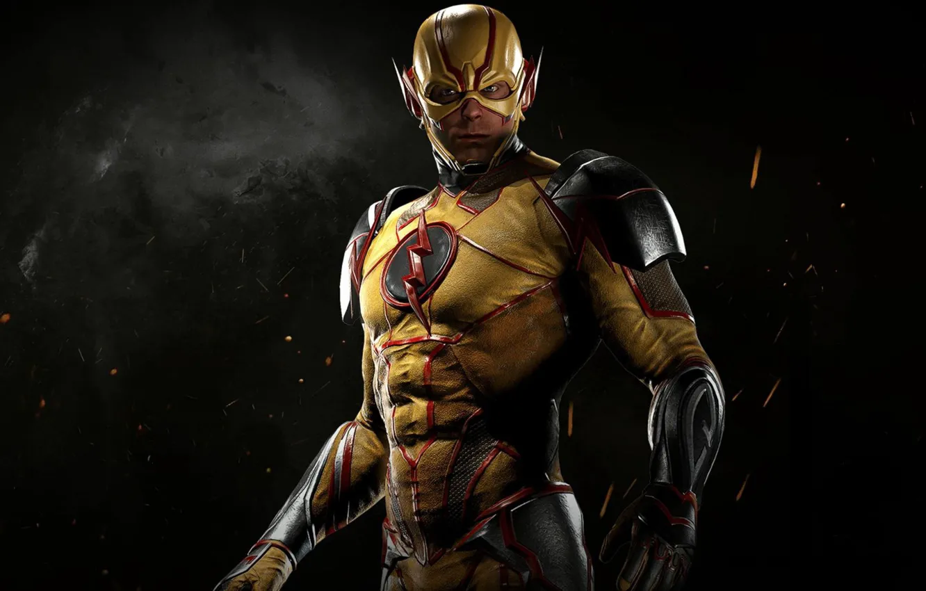 Фото обои молния, логотип, маска, костюм, Logo, супер герой, Flash, Mask