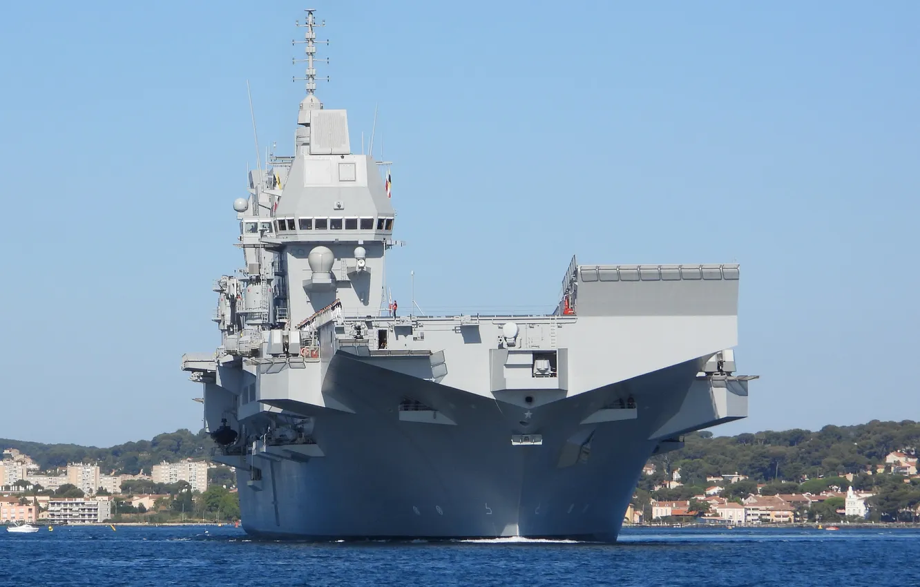 Фото обои Универсальный десантный, корабль-вертолетоносец, ВМС Италии, LHD Trieste, L9890
