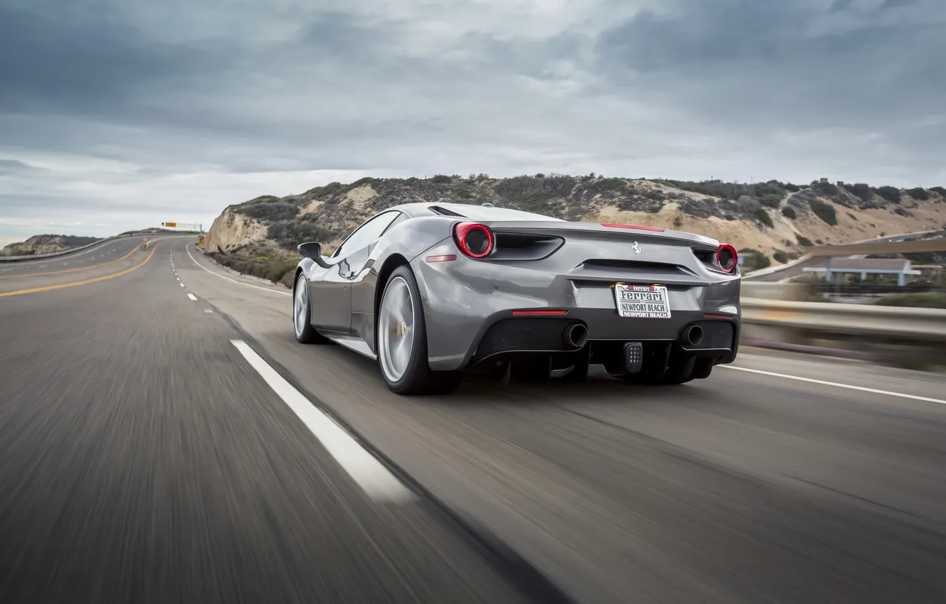 Фото обои Ferrari, 488, Ferrari 488 GTB