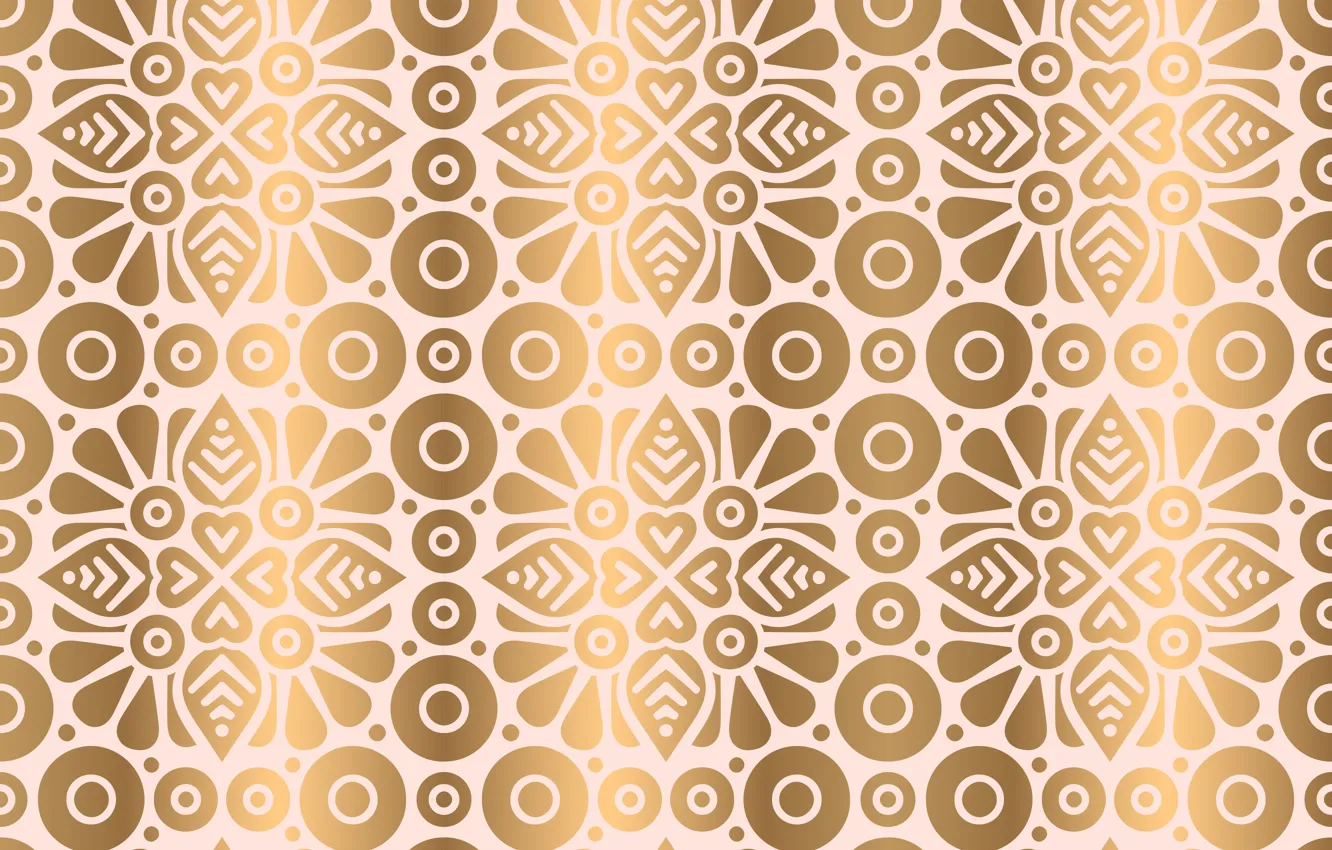 Фото обои золото, текстура, индия, орнамент, pattern, Golden, floral