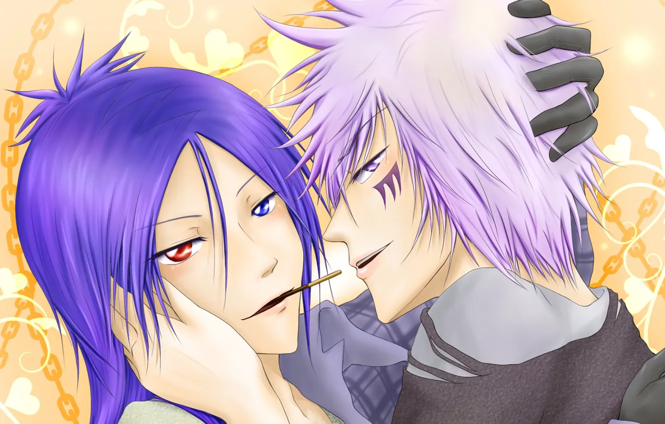 Фото обои аниме, арт, парни, Katekyo Hitman Reborn, Бьякуран, Рокудо Мукуро, Учитель мафиози Реборн