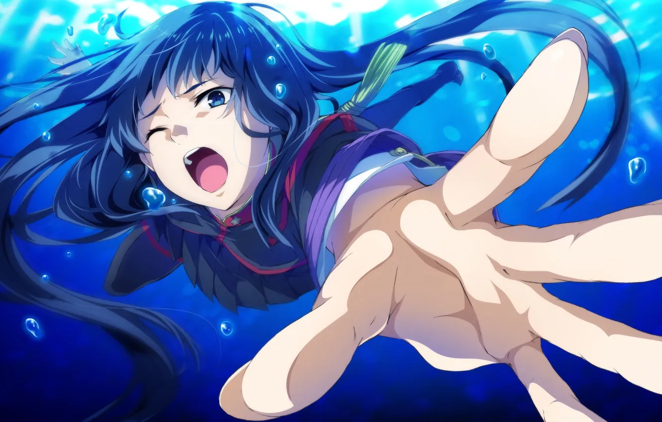 Фото обои g yuusuke, female, game cg, Soushuu Senshinkan Gakuen Hachimyoujin, Gadou Rinko