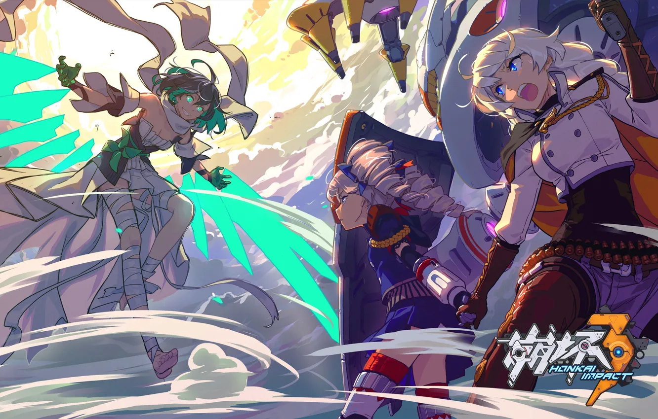 Фото обои girl, game, anime, pretty, fight, asian, manga, oriental