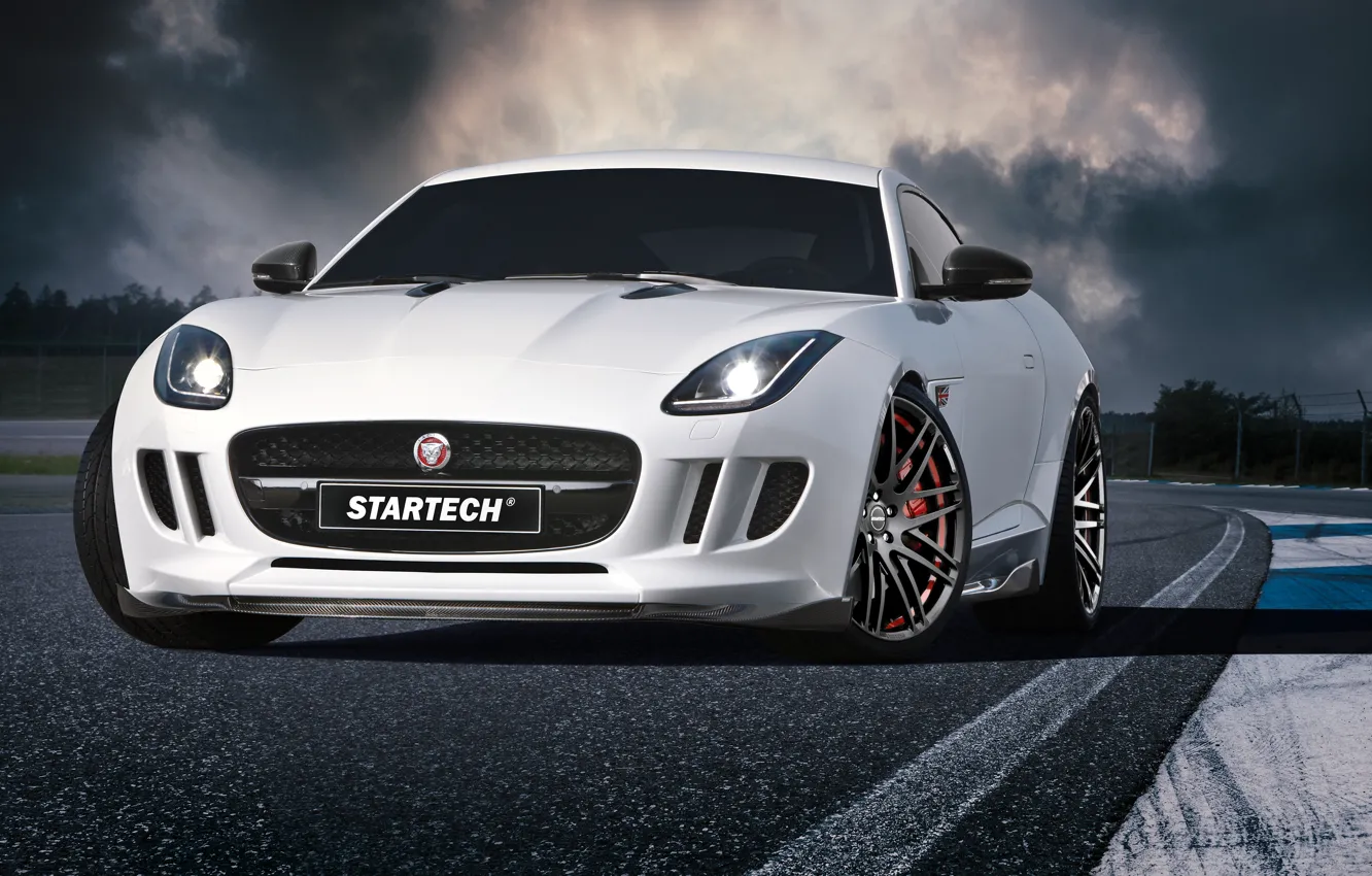 Фото обои купе, Jaguar, ягуар, Coupe, F-Type, Startech, 2015