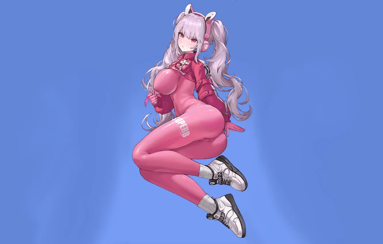Фото обои girl, ass, boobs, pink, anime, butt, breasts, babe