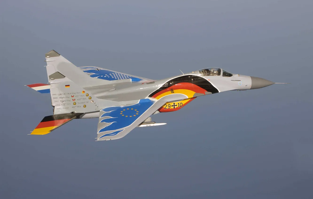 Фото обои истребитель, полёт, многоцелевой, MiG-29, МиГ-29