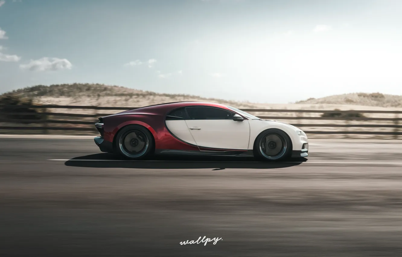 Фото обои Bugatti, Microsoft, 2018, Chiron, game art, Forza Horizon 4, by Wallpy