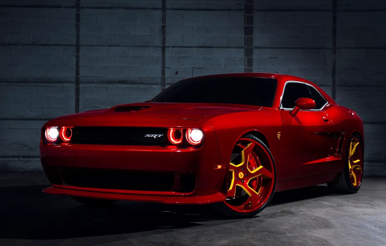 Фото обои srt, dodge challenger, hellcat