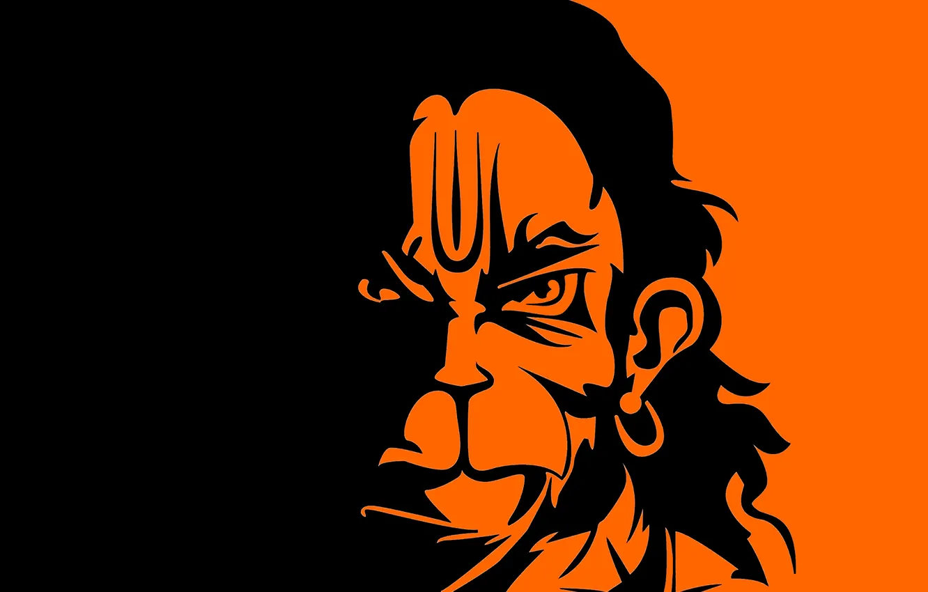 Фото обои minimalist, Anjaneya, Lord Hanuman