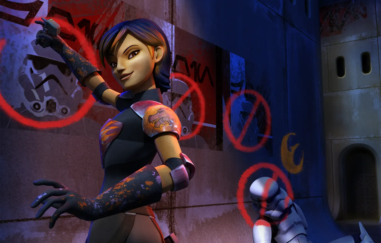 Фото обои animated series, Звездные войны: Повстанцы, Сабина, Star Wars: Rebels