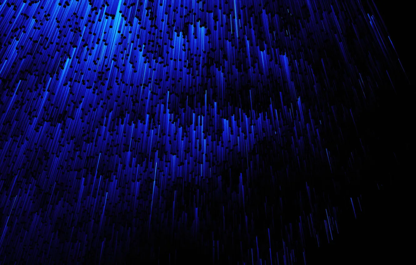 Фото обои Abstract, Dark Blue, Design, Radiation
