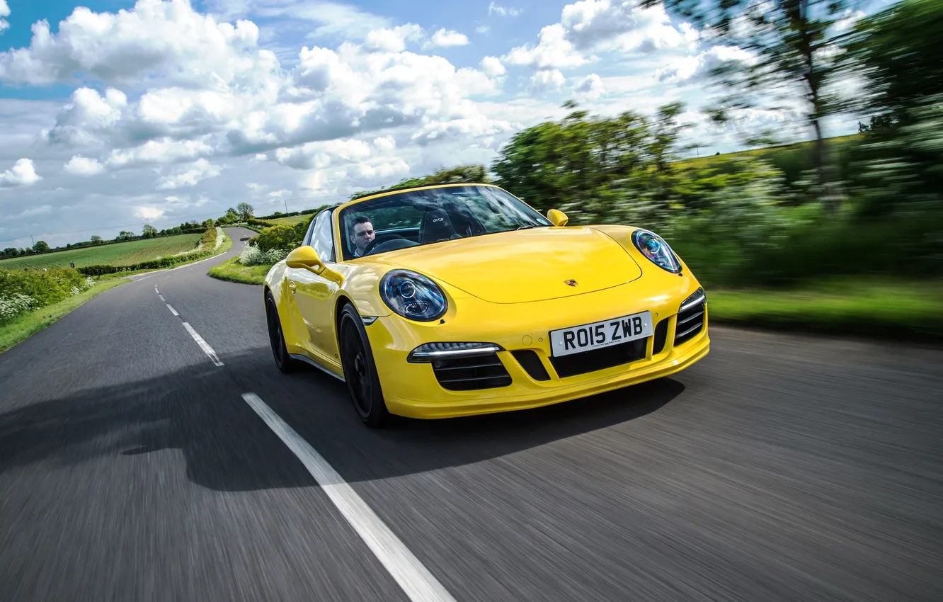 Фото обои 911, Porsche, порше, GTS, UK-spec, 991, 2015, Targa 4