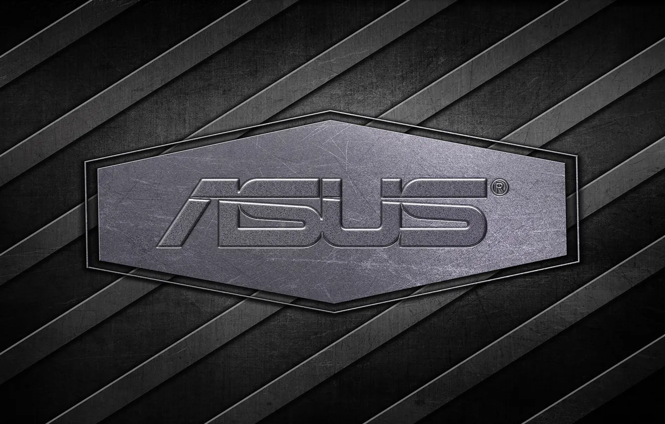 Фото обои Логотип, Logo, Steel, ASUS, Digital Art