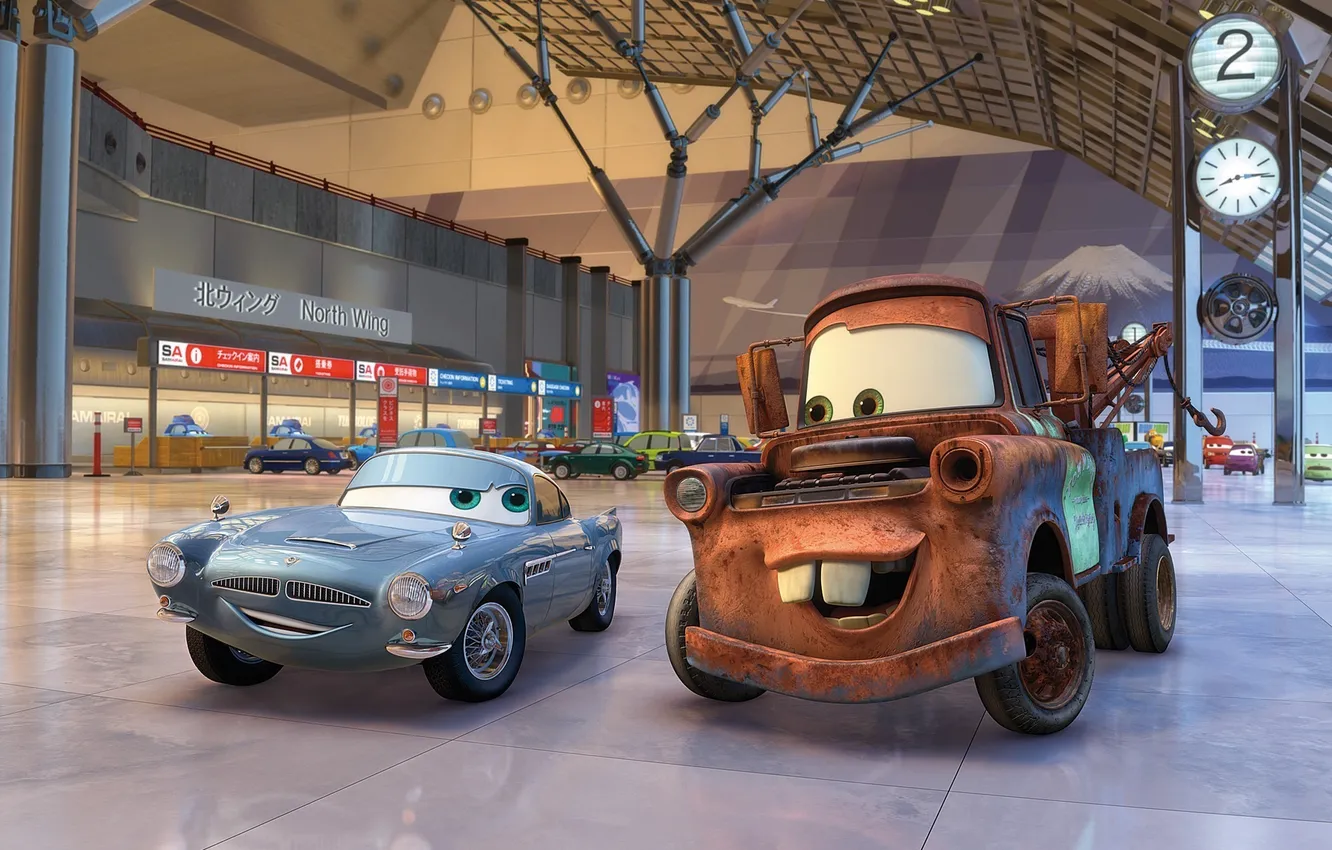 Фото обои машины, спорт, мультфильм, Мир, гонки, sport, Pixar, spy