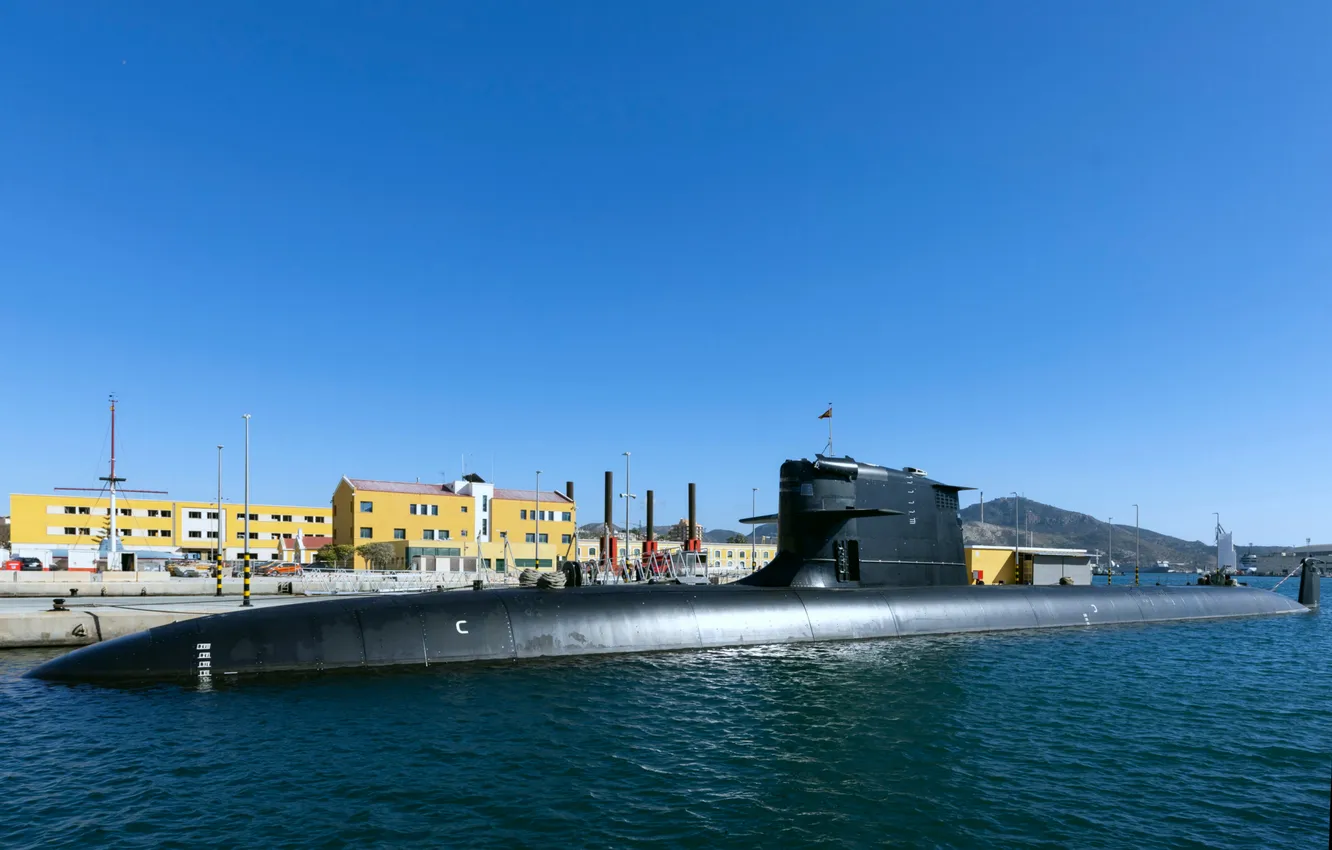 Фото обои подводная лодка, ВМС Испании, дизель-электрическая, 2025, S-81, Isaac Peral