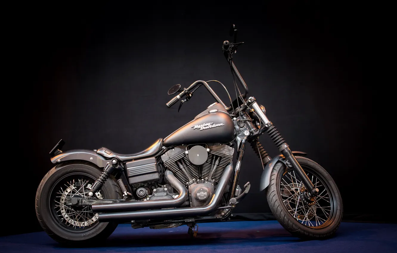 Фото обои Harley Davidson, motor bike, Mean machine