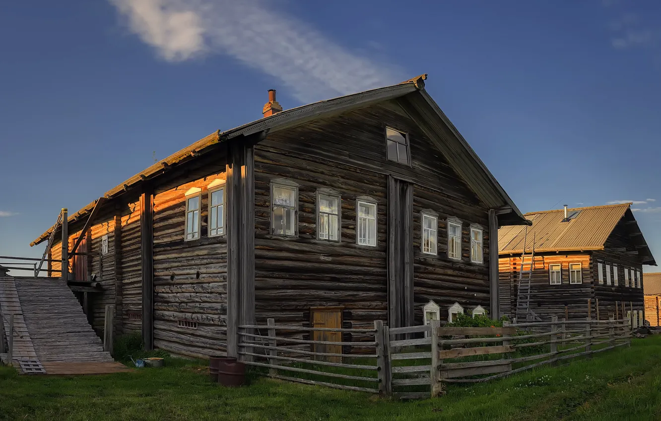 Фото обои деревня, Архангельская область, Мезенский район, Дер. Кильца