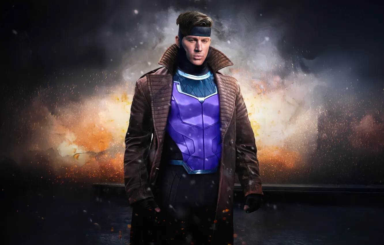 Фото обои Gambit, Гамбит, Channing Tatum, Ченнинг Тейтум, Реми Лебо, Deadpool & Wolverine, Дэдпул и Росомаха