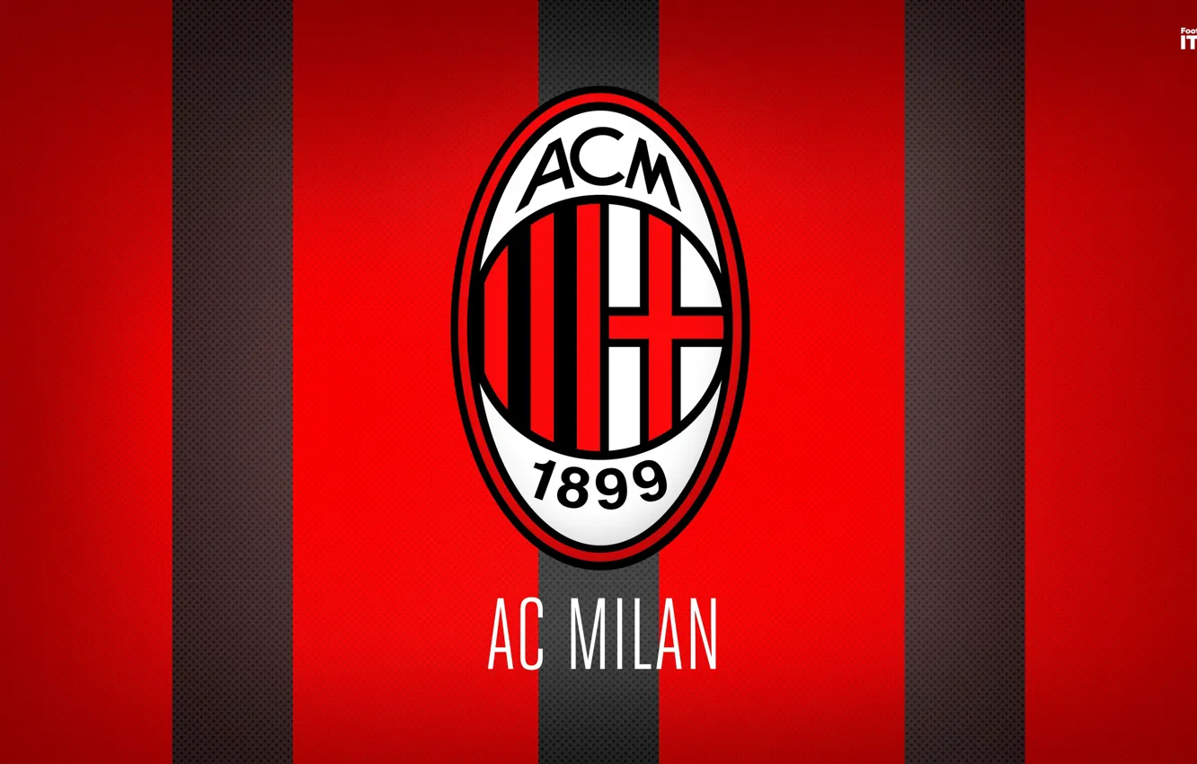 Фото обои wallpaper, sport, logo, football, Italia, Milan, Serie A