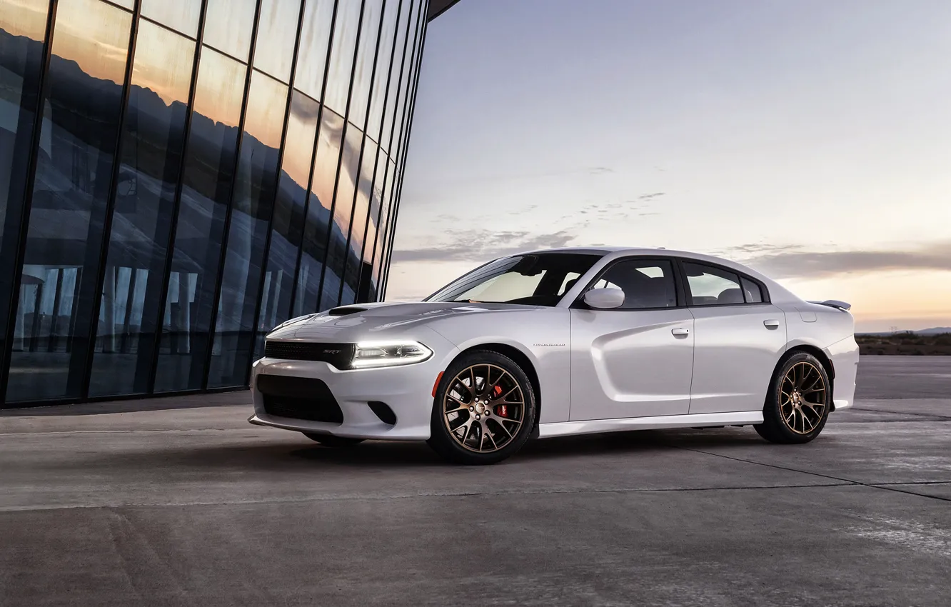 Фото обои Dodge, Charger, Hellcat, SRT, 2015