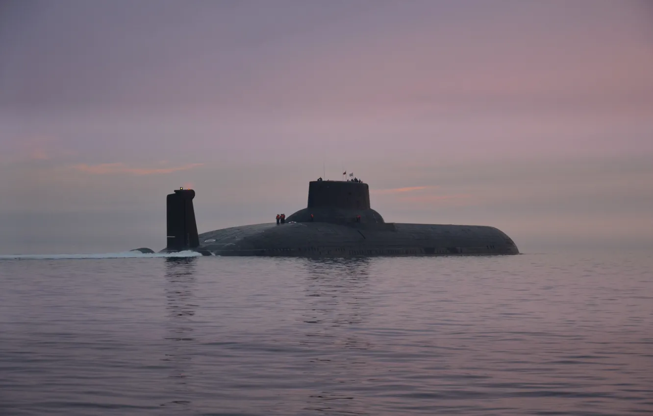 Фото обои лодка, большая, Акула, подводная, атомная, самая, в мире, проект 941