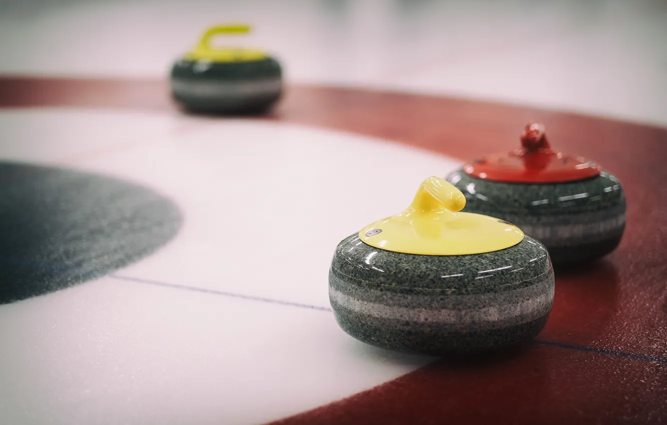 Фото обои sport, ice, rocks, Curling