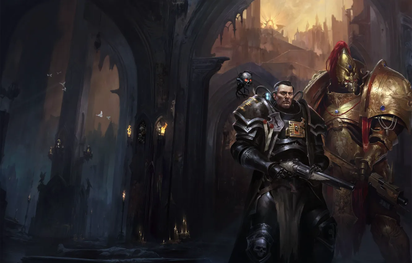 Фото обои воины, Warhammer 40 000, Vaults of Terra