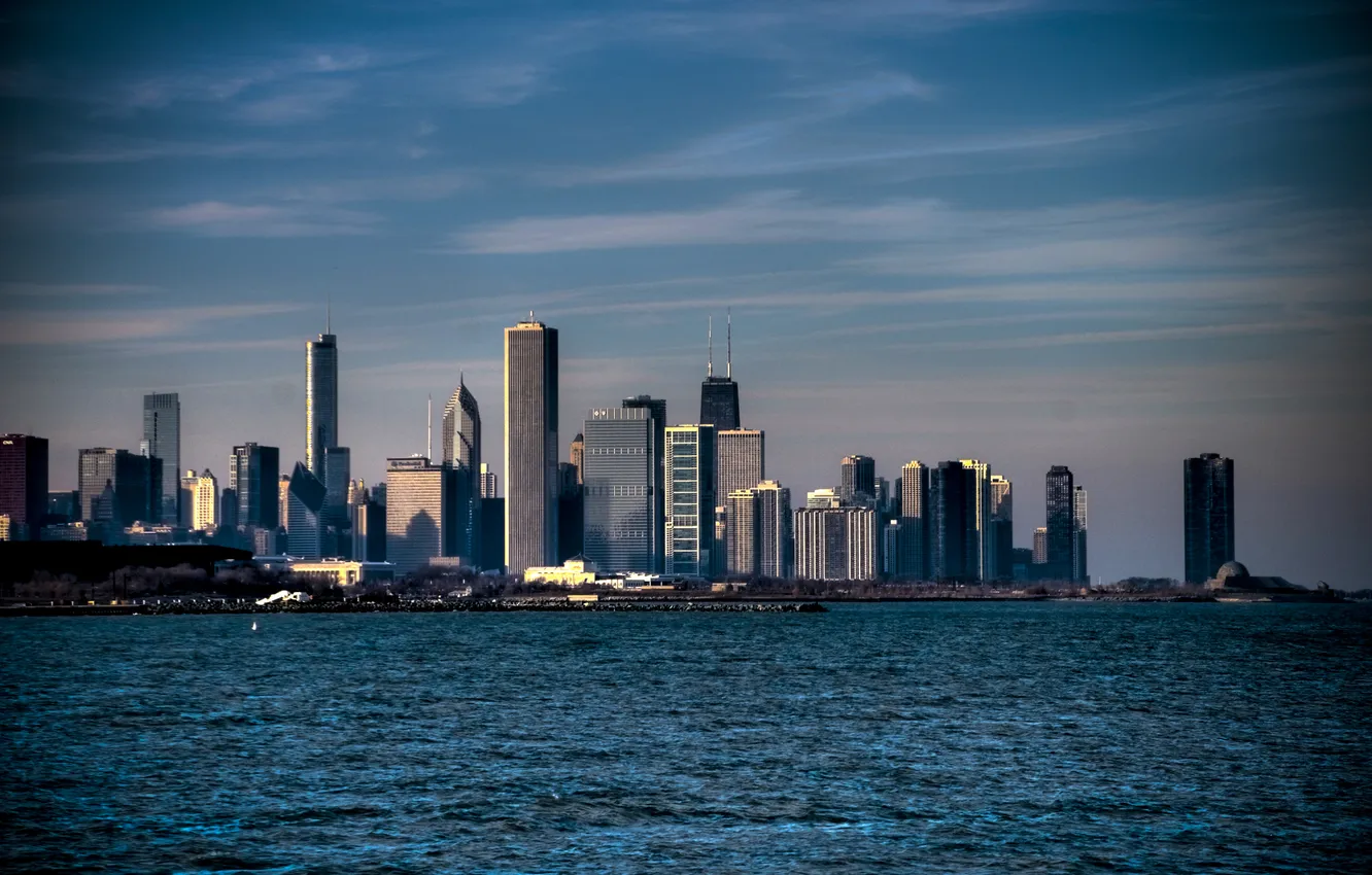 Фото обои city, USA, чикаго, небосребы, Chicago, сша, illinois, амарика