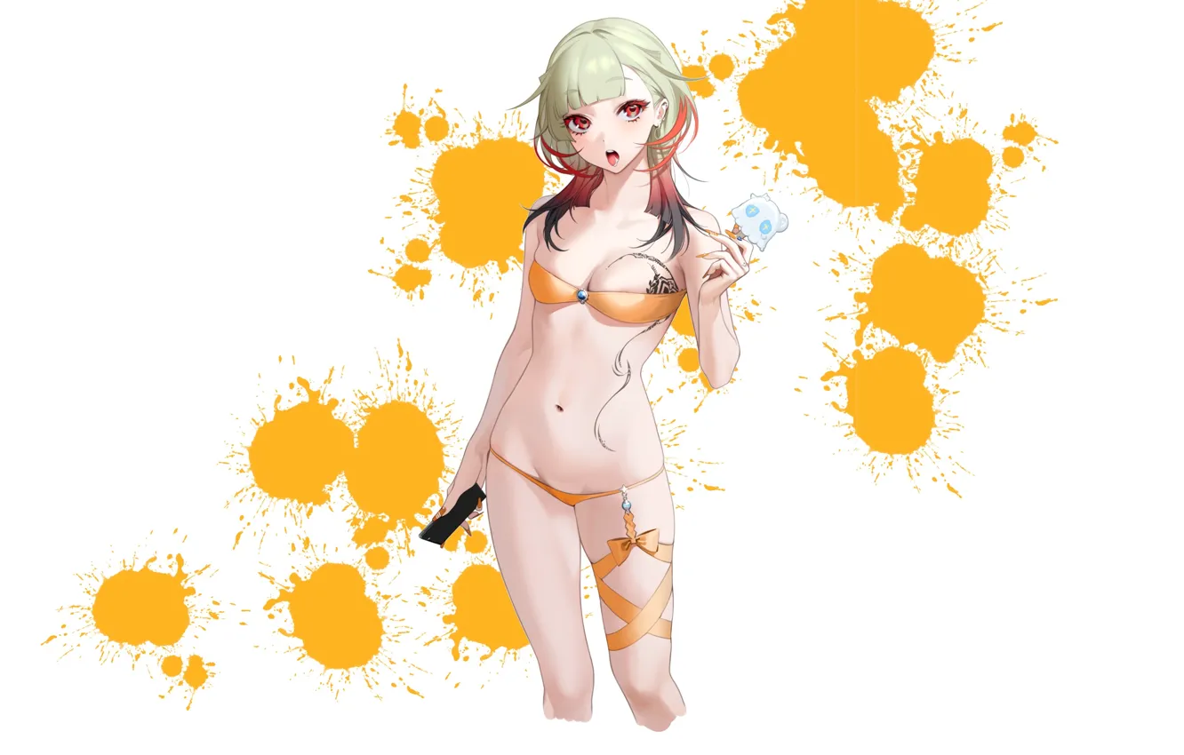 Фото обои kawaii, girl, hot, sexy, boobs, sexy girl, anime, short hair