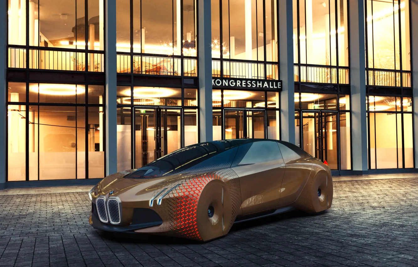 Фото обои Concept, бмв, BMW, концепт, Vision, Next 100