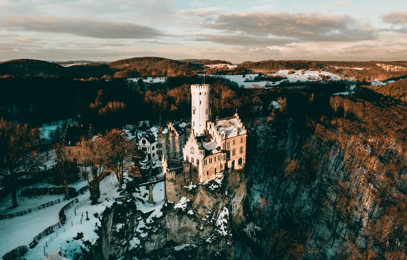 Фото обои замок, Germany, Baden-Wurttemberg, Traifelberg