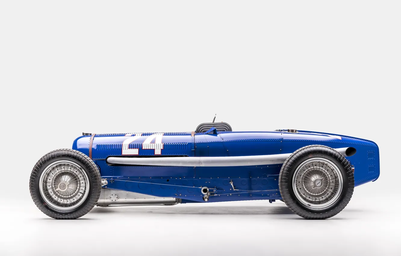 Фото обои Bugatti, Classic, Grand Prix, Classic car, 1933, Type 59, Bugatti Type 59 Grand Prix