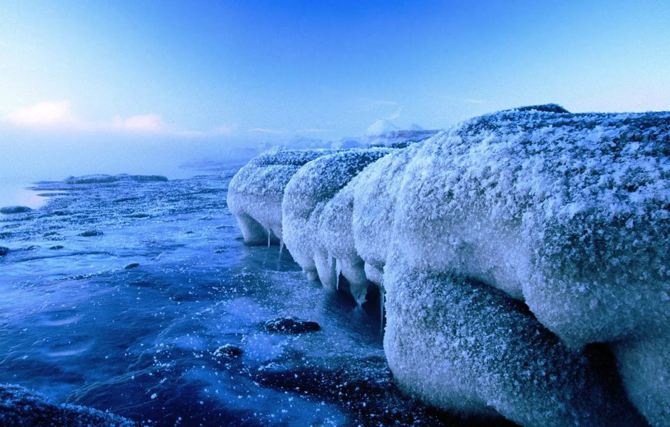Фото обои холод, лед, вода, природа