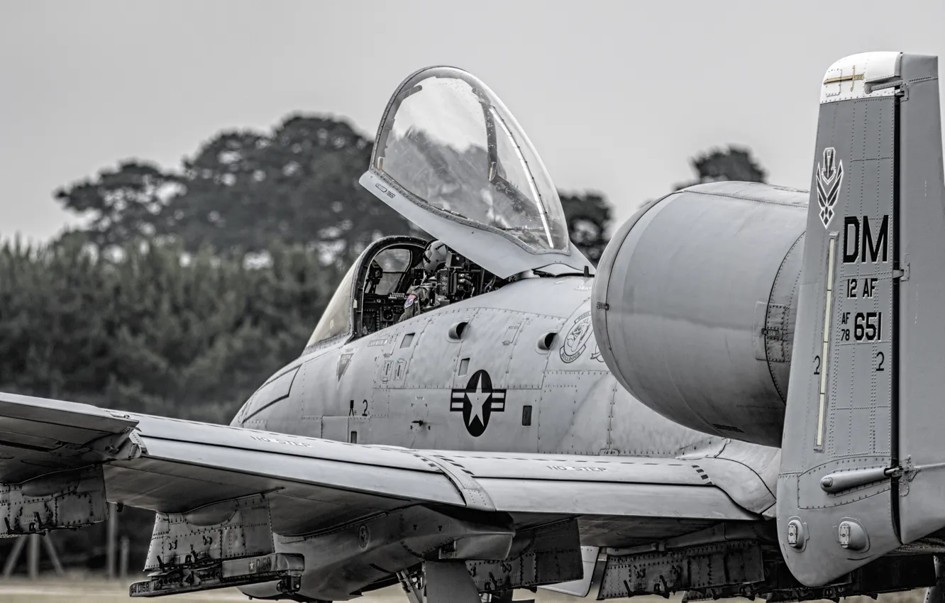 Фото обои штурмовик, A-10, Thunderbolt II, «Тандерболт» II