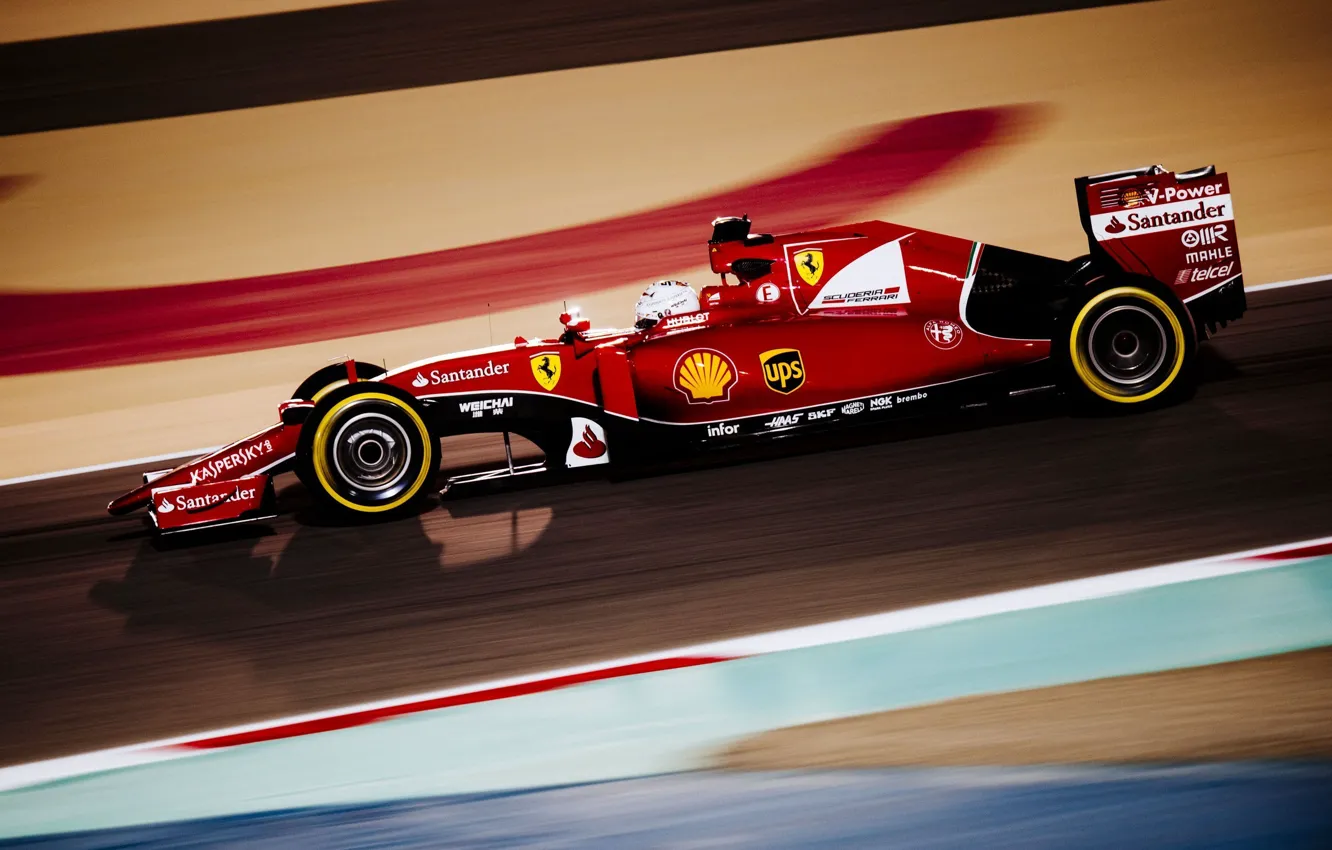 Фото обои Профиль, Ferrari, Formula 1, Vettel, SF15T