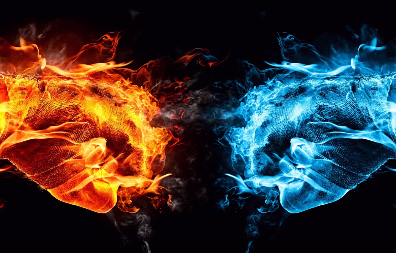 Фото обои abstract, fire, color