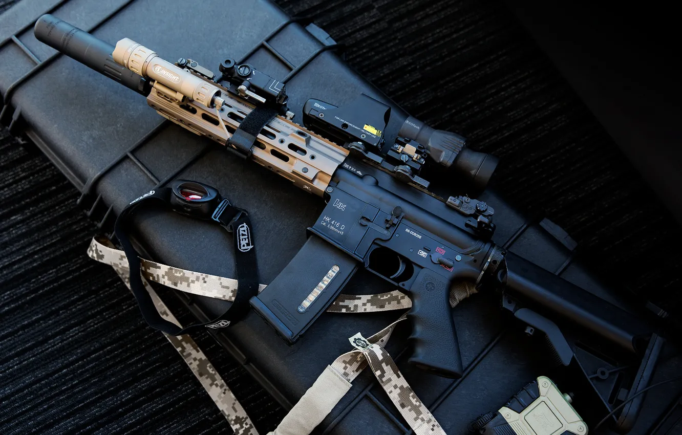 Фото обои оружие, автомат, HK416, Heckler &ampamp; Koch