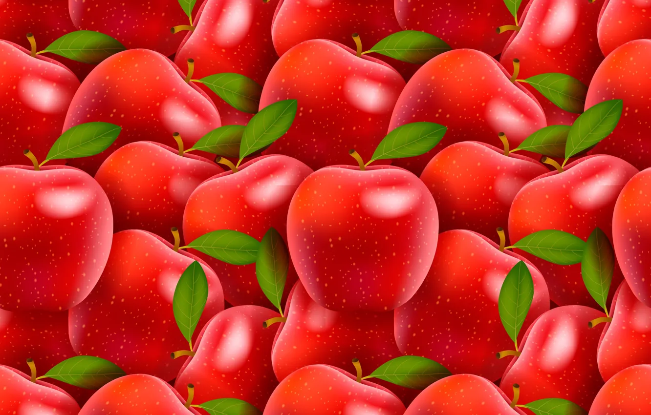 Фото обои яблоки, плоды, красные
