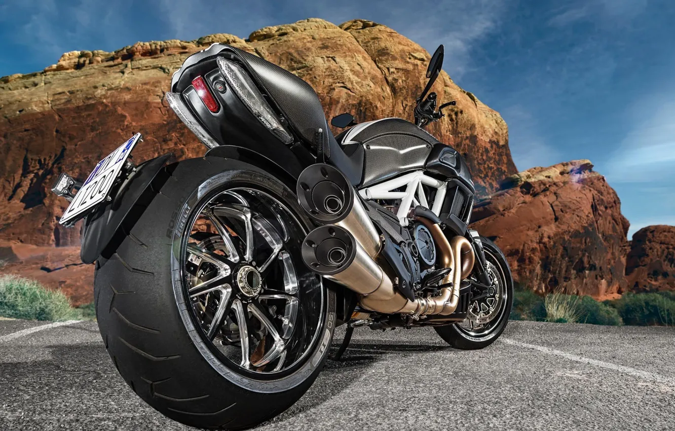 Фото обои Ducati, Carbon, Bike, Road, Diavel, Motorcycle