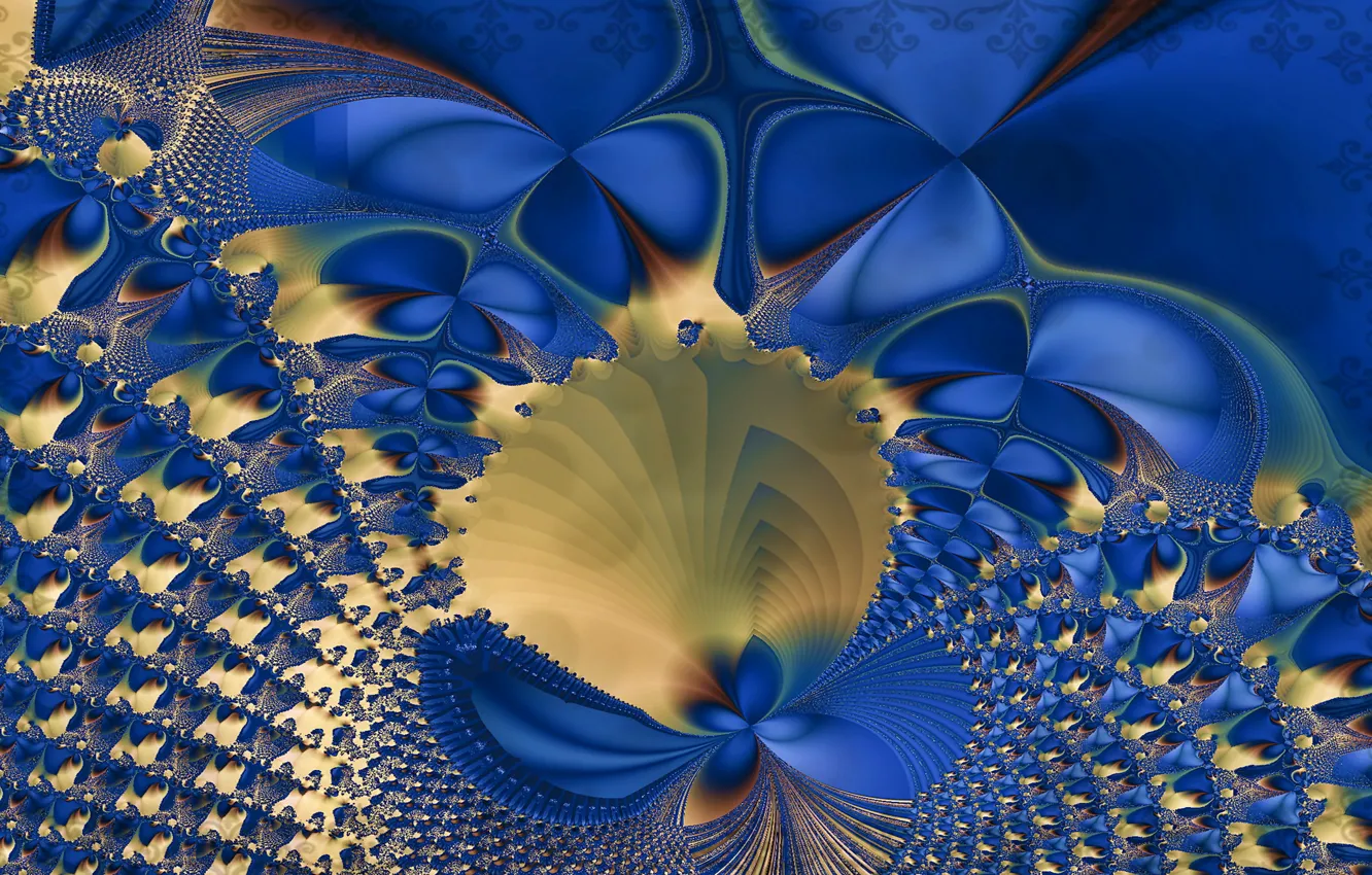 Фото обои цвет, abstract, форма, fractal