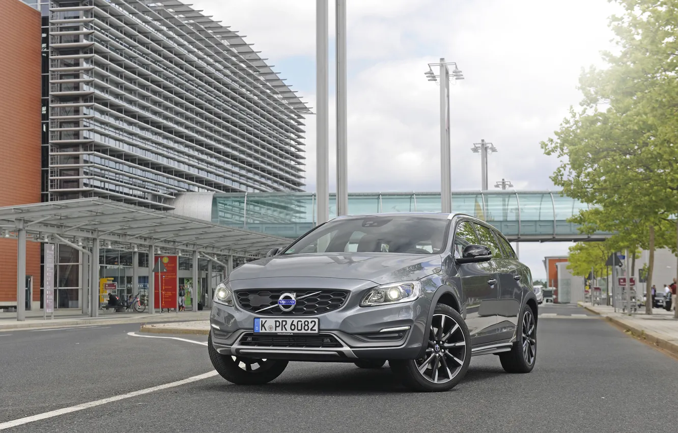 Фото обои Volvo, вольво, Cross Country, V60, 2015