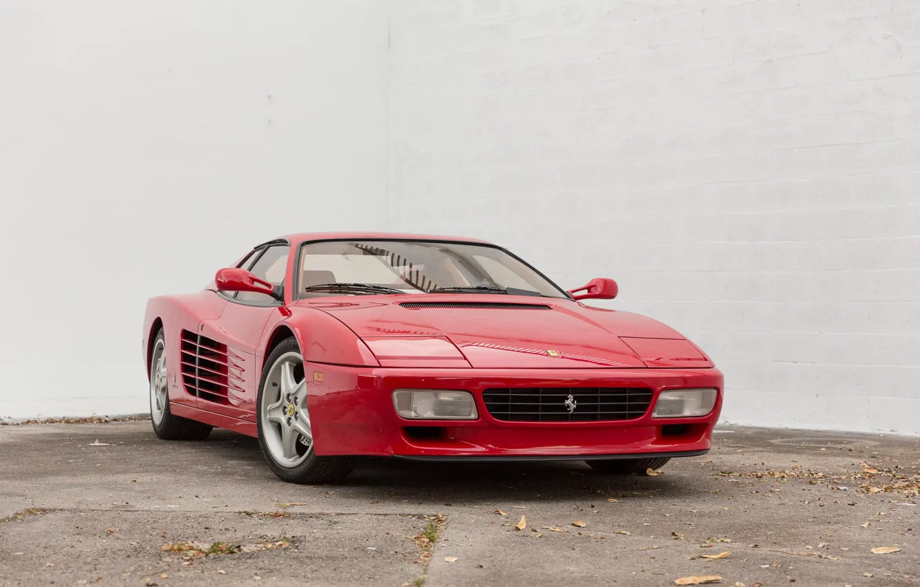 Фото обои Red, Classic, Supercar, Ferrari Testarossa