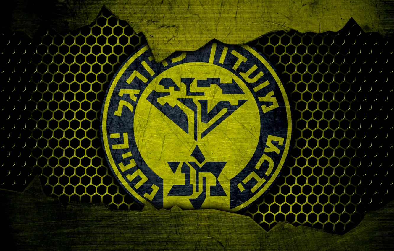 Фото обои wallpaper, sport, logo, football, Maccabi Netanya