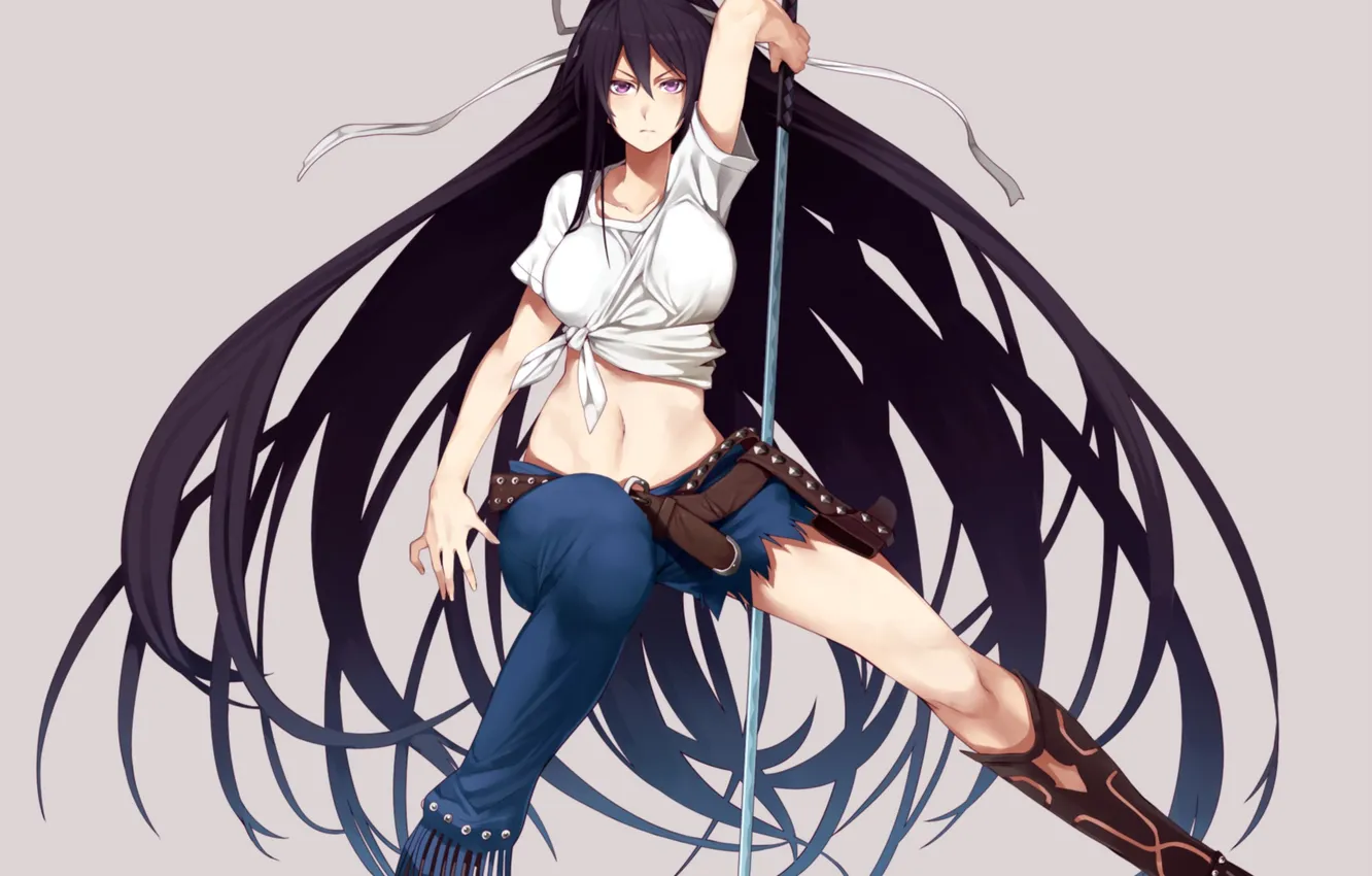 Фото обои грудь, взгляд, девушка, оружие, злость, to aru kagaku no railgun, art, магический индекс