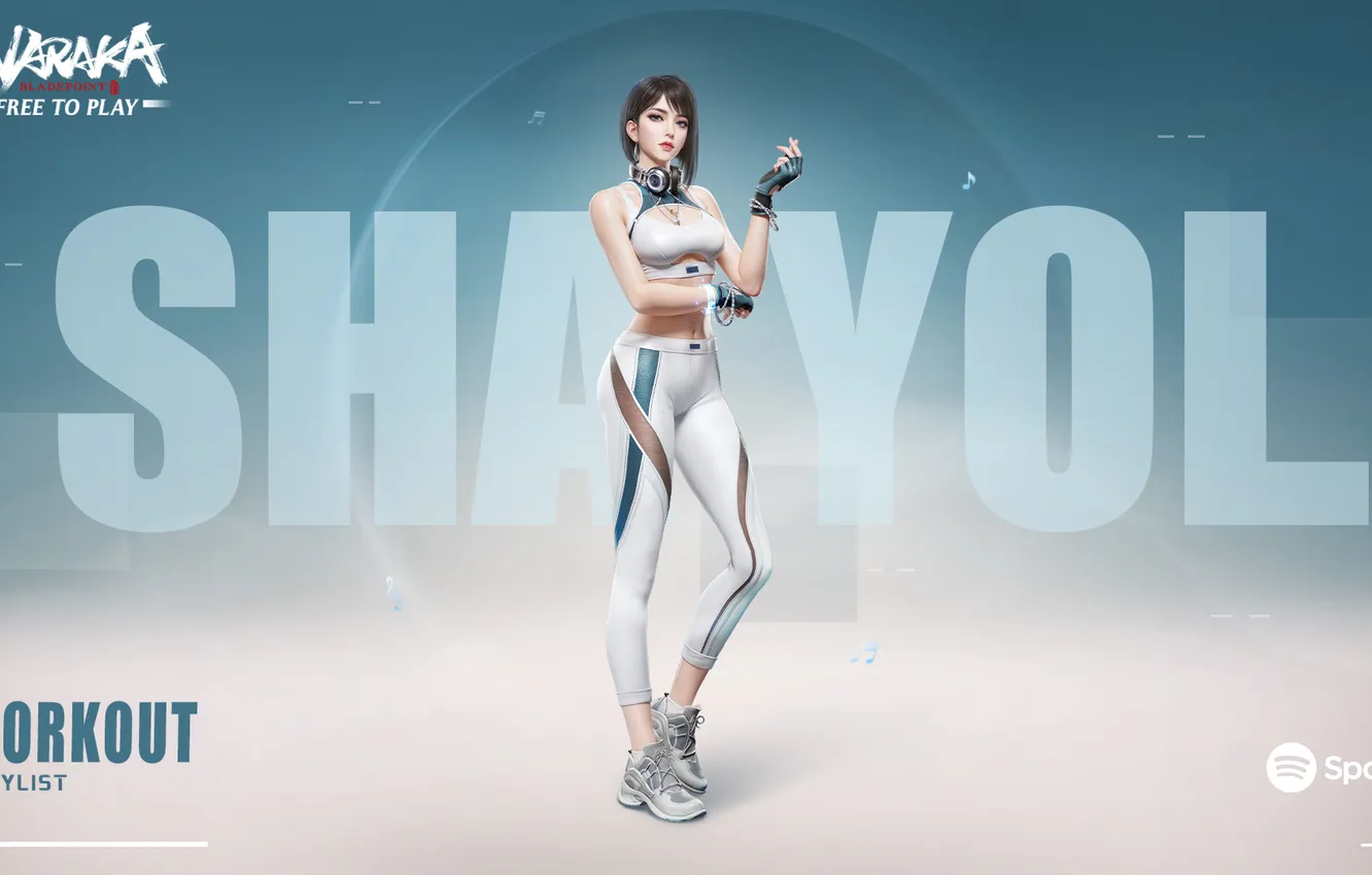 Фото обои workout, Gym, Naraka Bladepoint, Shayol Wei
