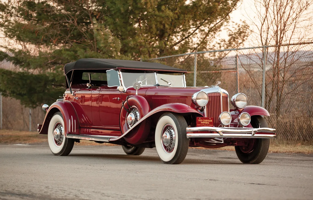 Фото обои Imperial, Chrysler, luxury, 1931, Phaeton, Dual, LeBaron, Cowl