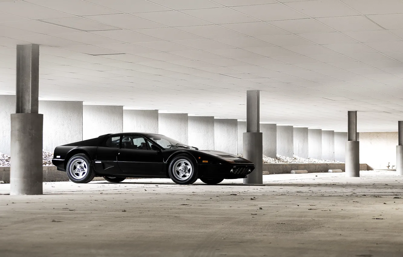 Фото обои ferrari, black, 512 BBi