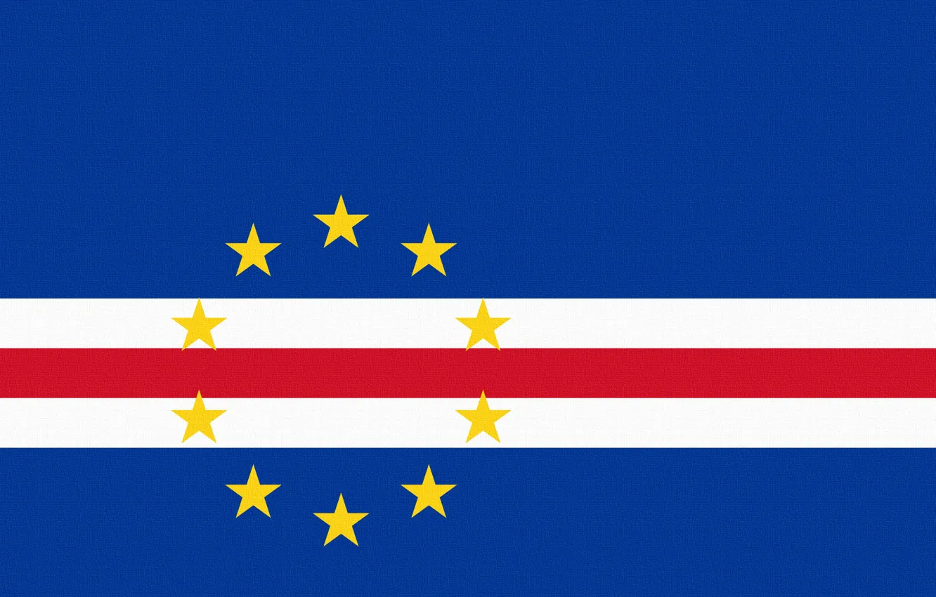 Фото обои Звезды, Флаг, Горизонтально, Кабо-Верде, Cape Verde