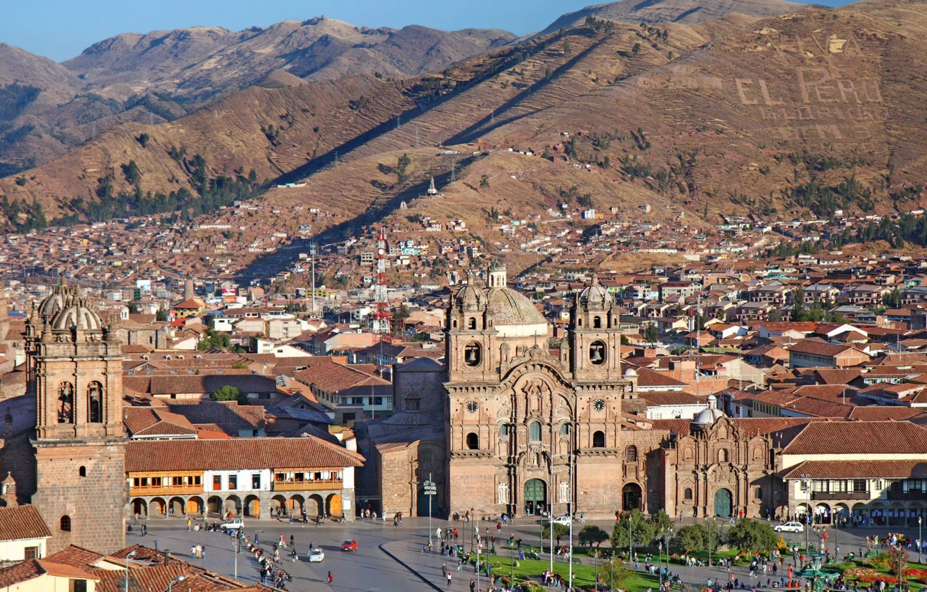 Фото обои город, Peru, Перу, Cusco, Куско